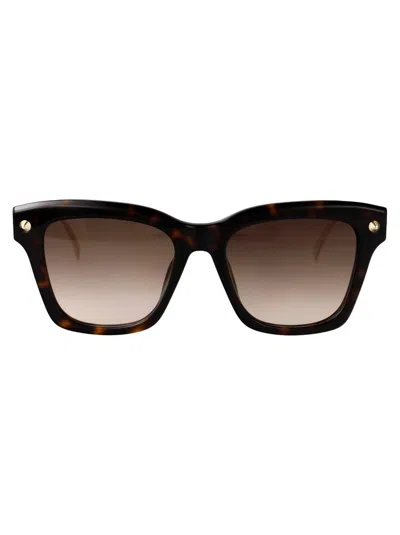 Alexander Mcqueen Alexander Mc Queen Cat Eye Sunglasses Am0483 S 002 In Brown