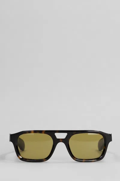 Alexander Mcqueen Sunglasses In Brown Acetate In Black