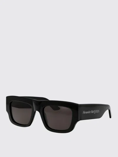 Alexander Mcqueen Sunglasses Men Mcqueen In Black