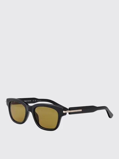 Alexander Mcqueen Sunglasses Men Mcqueen In Brown
