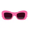 Alexander Mcqueen Am0434s Acetate Sunglasses In Pink