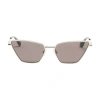 Alexander Mcqueen Cat-eye Sun Glasses Multicolor In Metallic