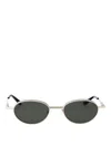 Alexander Mcqueen Silver-silver-grey Metal Sunglasses In Silver