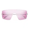 Alexander Mcqueen Mcqueen 99mm Oversize Mask Sunglasses In Silver