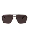 Alexander Mcqueen Am0500s Sunglasses In Silver-silver-grey