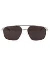 Alexander Mcqueen Am0478s Sunglasses In Silver-silver-grey