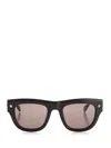Alexander Mcqueen Sunglasses With Spike Studs In Blackblacksmoke