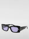 Alexander Mcqueen Women Multicolor Acetate Sunglasses In Black