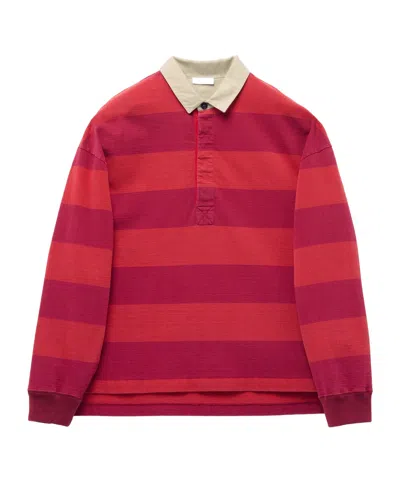 Alexander Mcqueen Super Football Polo Shirt In Red