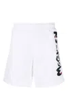Alexander Mcqueen Swim Trunks With Graffiti Acquerello Print