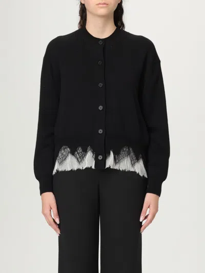 ALEXANDER MCQUEEN CARDIGAN MCQUEEN WOMAN COLOR BLACK,G96800002