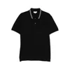 Alexander Mcqueen Polo Shirt With Logo On The Collar In Black