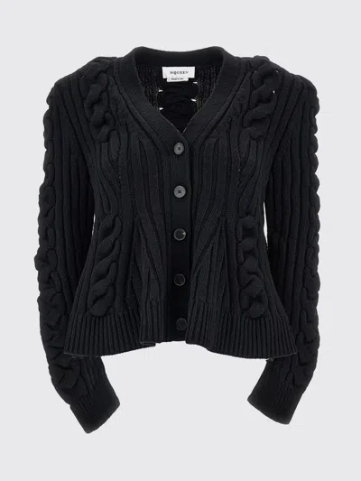 Alexander Mcqueen Sweater Mcqueen Woman Color Black