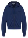 Alexander Mcqueen Full-zip Hooded Sweatshirt With Embroidered Detailing