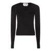 Alexander Mcqueen Cutout Ribbed Wool-blend Sweater In Black