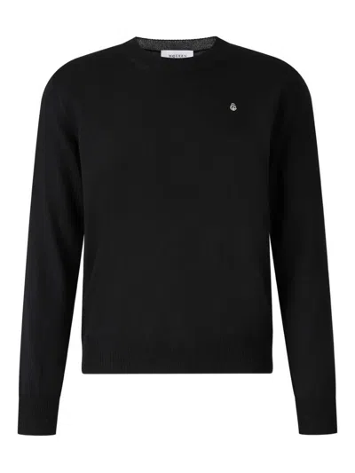 Alexander Mcqueen Inverted Skull Sweater In Black