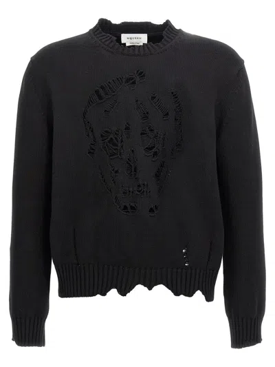 Alexander Mcqueen Sweaters In Black