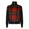 Alexander Mcqueen Black And Red Knitwear In Black/check