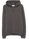 Alexander Mcqueen Gray Skull Hoodie In Gray