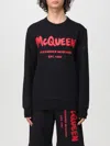 Alexander Mcqueen Sweatshirt With Logo Print In Black