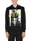 Alexander Mcqueen Sweatshirt With Atelier Print In Black