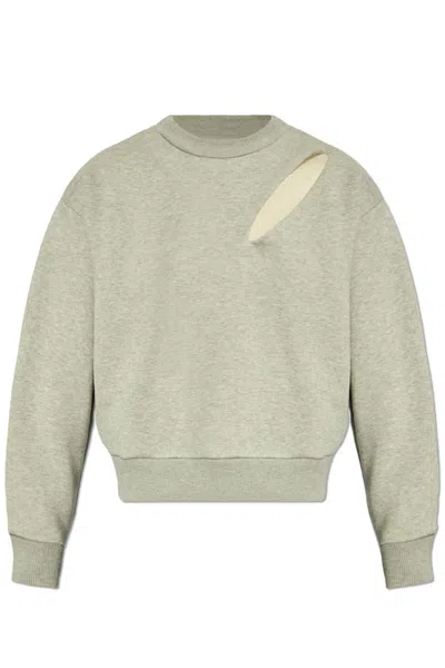 ALEXANDER MCQUEEN ALEXANDER MCQUEEN SWEATSHIRT WITH SLIT