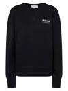Alexander Mcqueen Graffiti Logo Patch Cotton Sweatshirt In Black