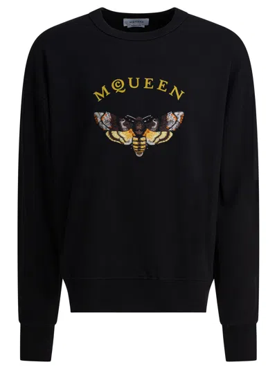 ALEXANDER MCQUEEN SWEATSHIRTS BLACK