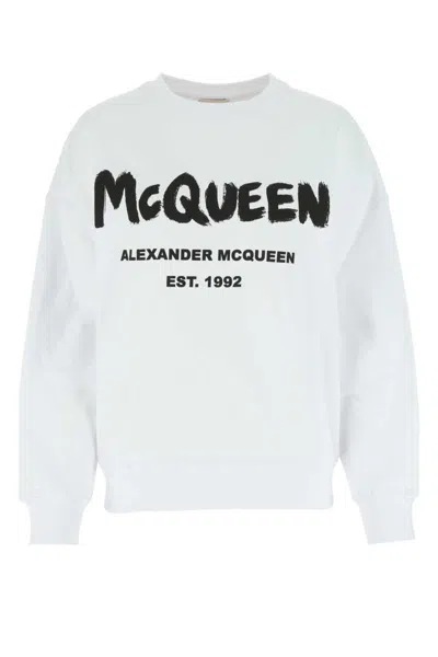 Alexander Mcqueen Sweatshirts In White