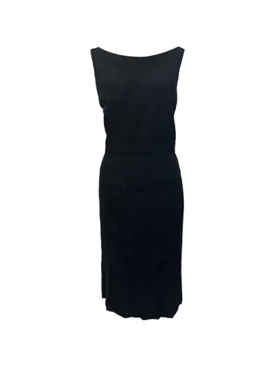 Pre-owned Alexander Mcqueen Sweetheart Neckline Dress In Black