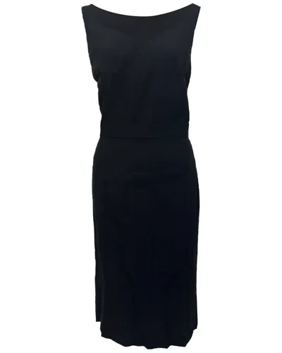Pre-owned Alexander Mcqueen Sweetheart Neckline Midi Dress