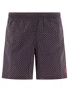 Alexander Mcqueen Alexander Mc Queen Skull Dots Swim Shorts In Gray