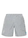 Alexander Mcqueen Swimwear With All-over Skulls In White