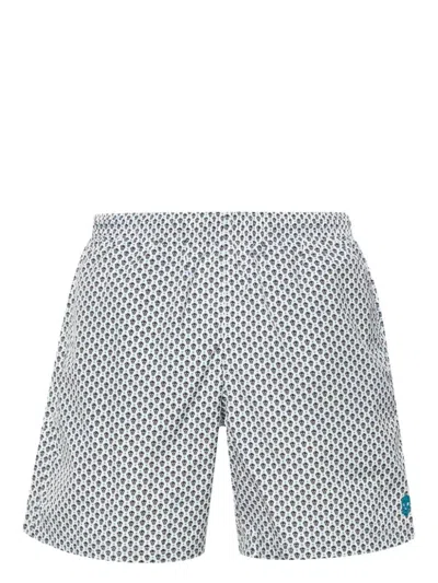 Alexander Mcqueen Swimwear With All-over Skulls In White