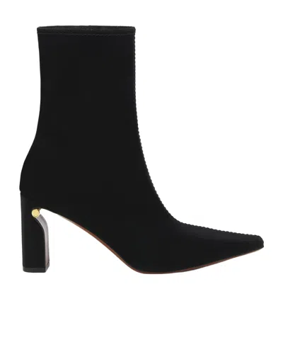 Alexander Mcqueen T-bar Ankle Boots In Blue