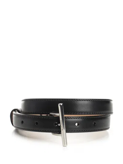 Alexander Mcqueen T-bar Belts Black