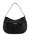 Alexander Mcqueen T-bar Buckle-fastening Leather Shoulder Bag In Black