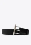 Alexander Mcqueen T-bar Buckle Leather Belt