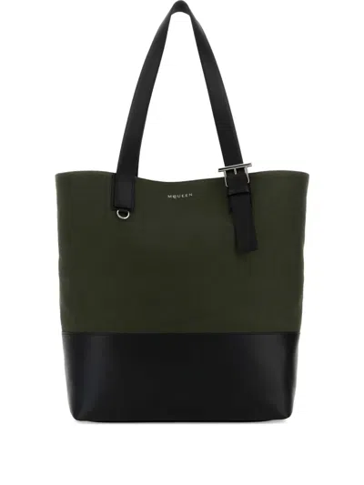 ALEXANDER MCQUEEN T-BAR BUCKLE SHOULDER BAG