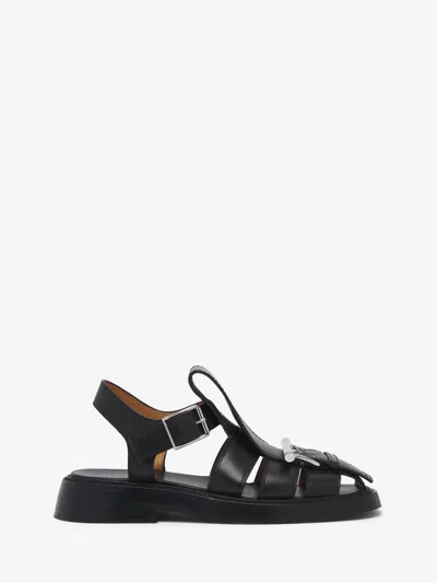 ALEXANDER MCQUEEN T-BAR CAGED SANDAL