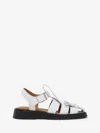 Alexander Mcqueen Mcqueen T-bar Fisherman Sandal In White