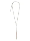 Alexander Mcqueen T-bar Chain Necklace In Silver