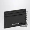 Alexander Mcqueen T-bar Credit Card Holder Black/caramel In Black