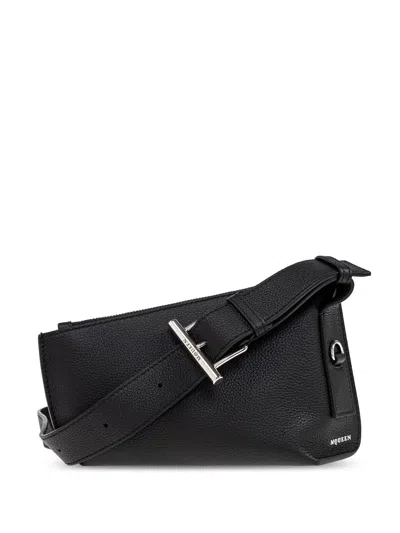 Alexander Mcqueen T-bar Cross Body Bag In Black