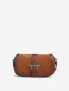 Alexander Mcqueen T-bar Crossbody Bag In Brown