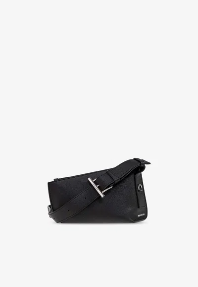 Alexander Mcqueen T Bar Crossbody Bag In Black