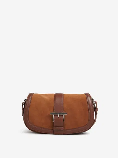 Alexander Mcqueen T-bar Crossbody Bag In Brown