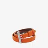 Alexander Mcqueen T-bar Double Wrap Bracelet In Orange