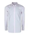 Alexander Mcqueen T-bar Harness Buttoned Shirt In Blue
