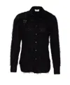 Alexander Mcqueen Harness Fringed Shirt In Black